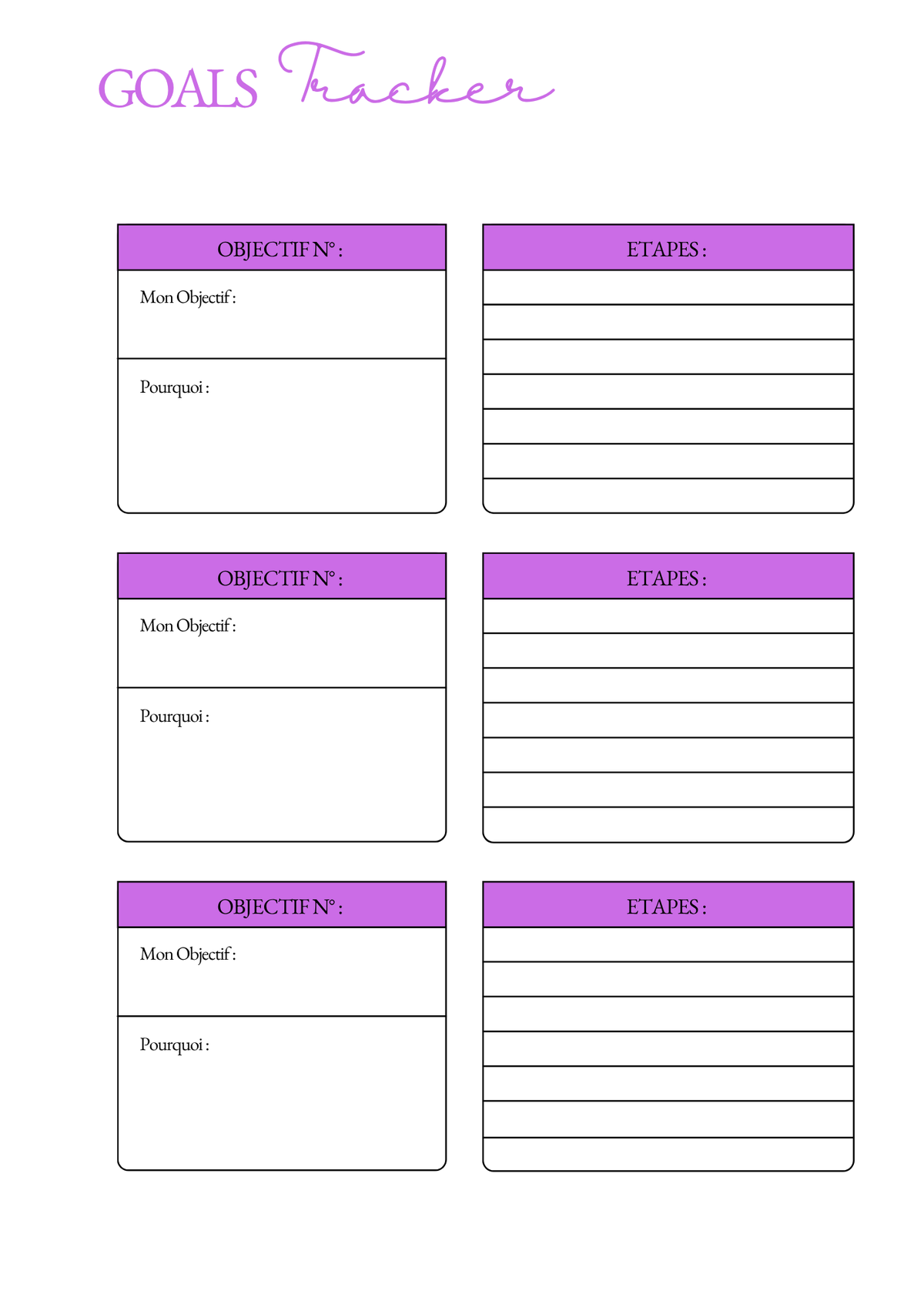 Goals Tracker