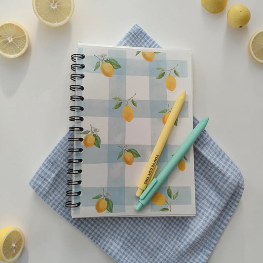 Notebook A5 Spirale — Citron Vichy