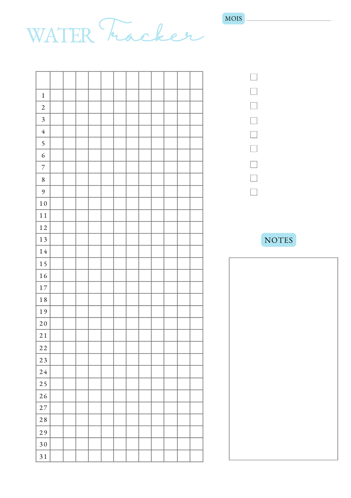 Water Tracker