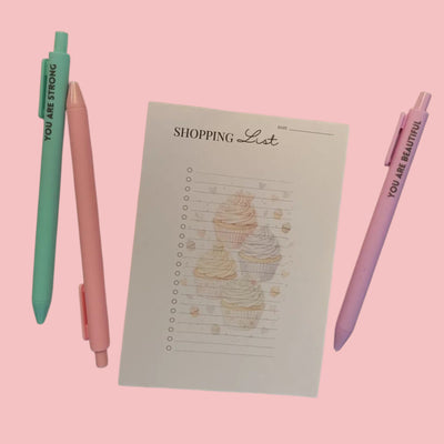 Notepad A6 — Shopping List — Cupcake