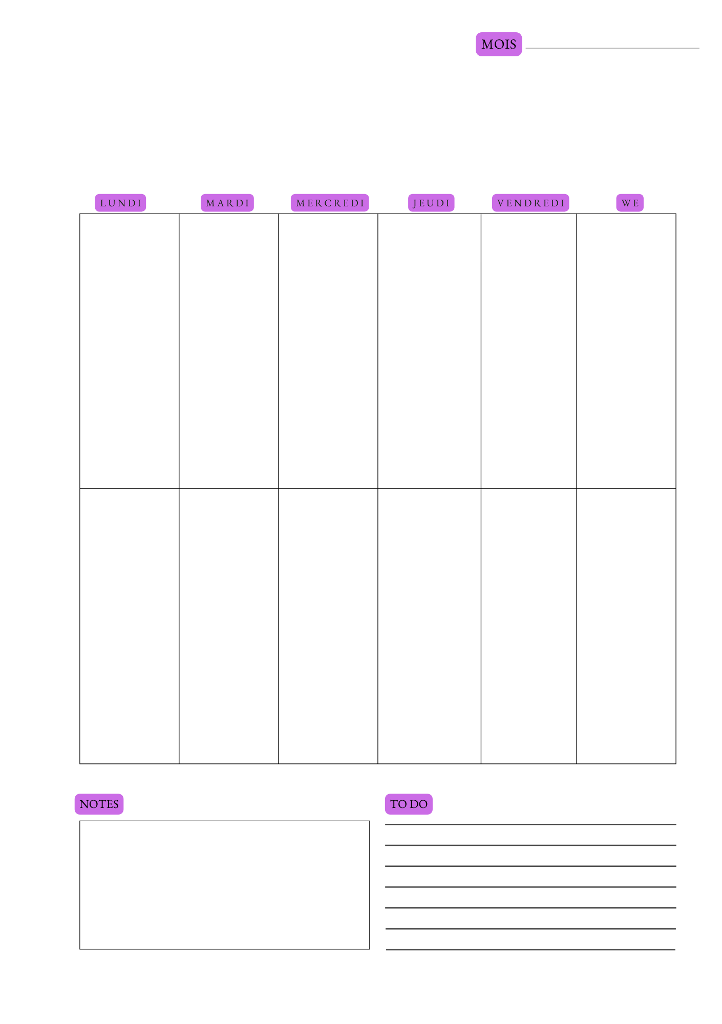 Monthly Planner