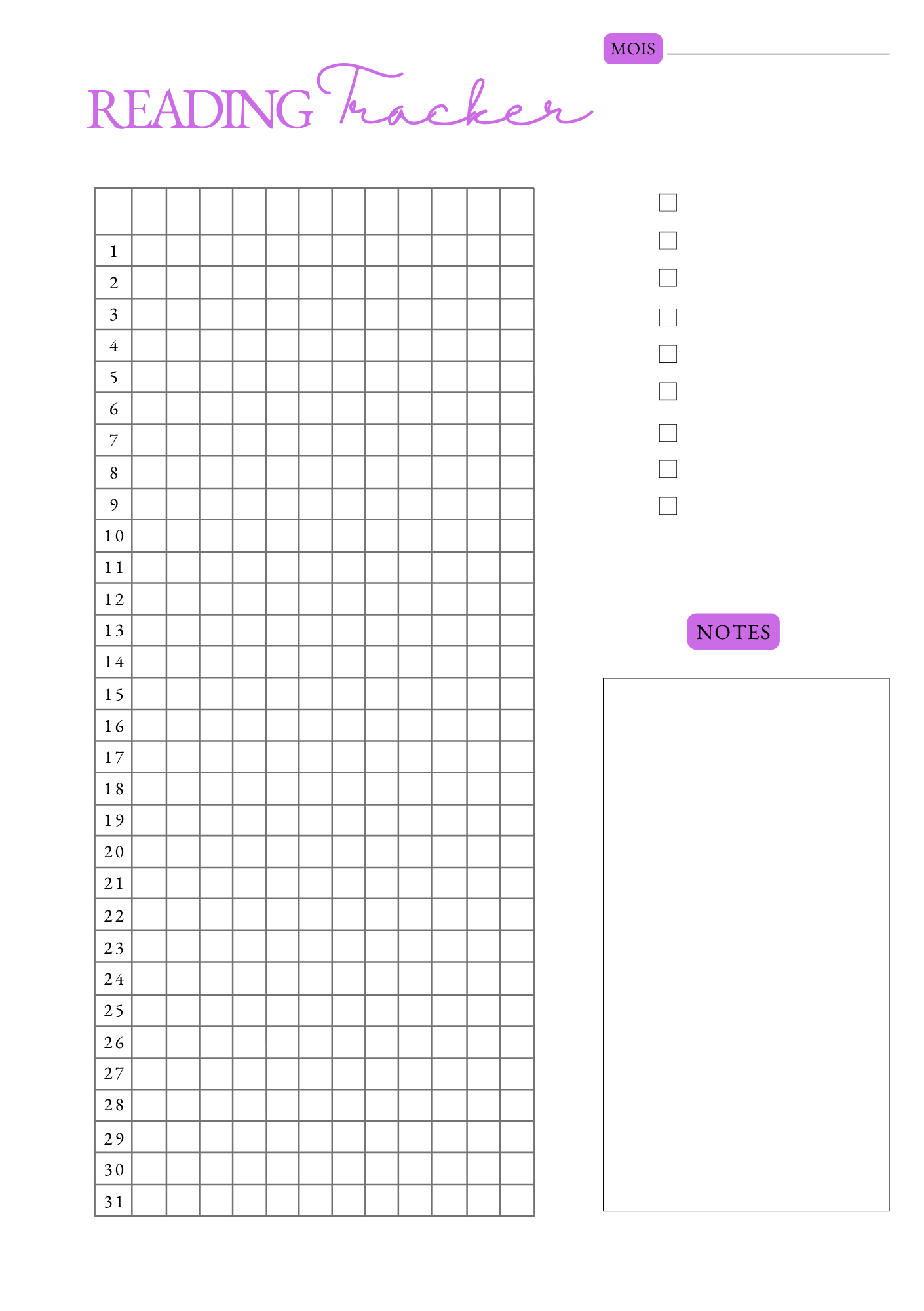 Reading Tracker