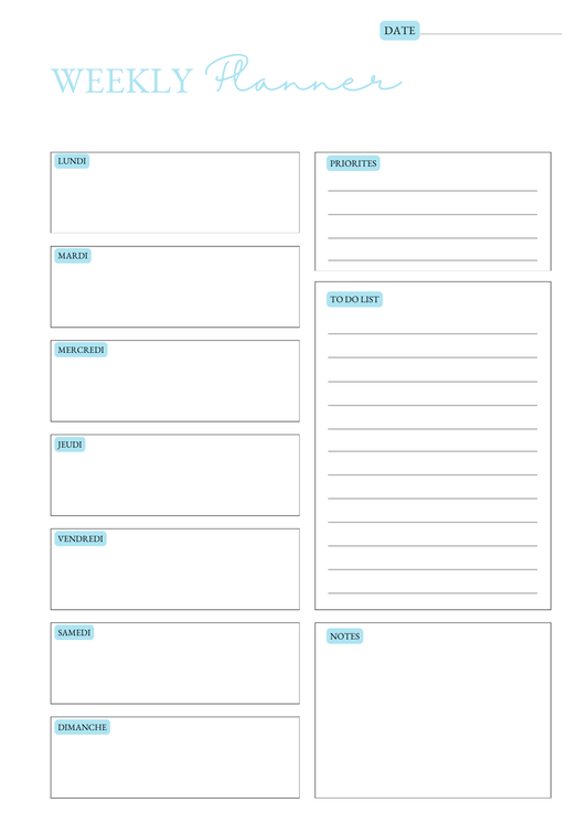 Weekly Planner