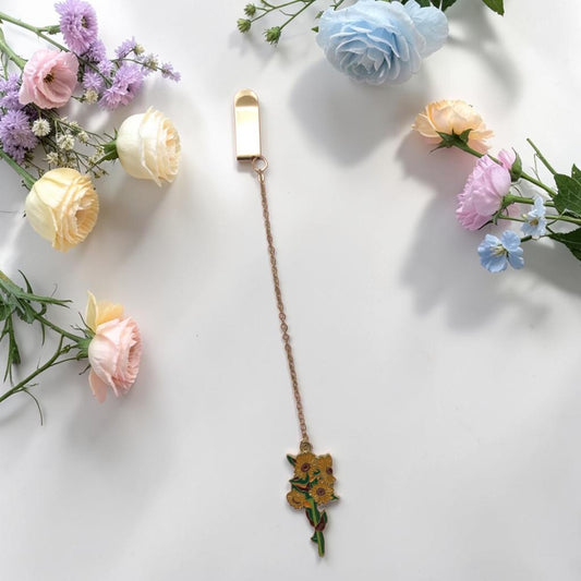 Marque-page bijou TOURNESOL